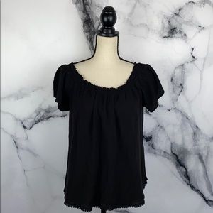BOHO TOP black off shoulder shirt